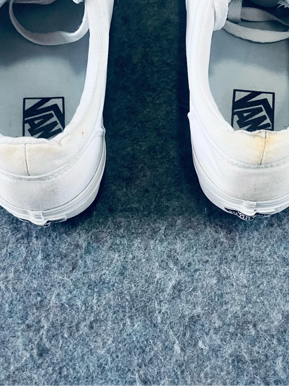 Vans White Canvas Boat Shoes